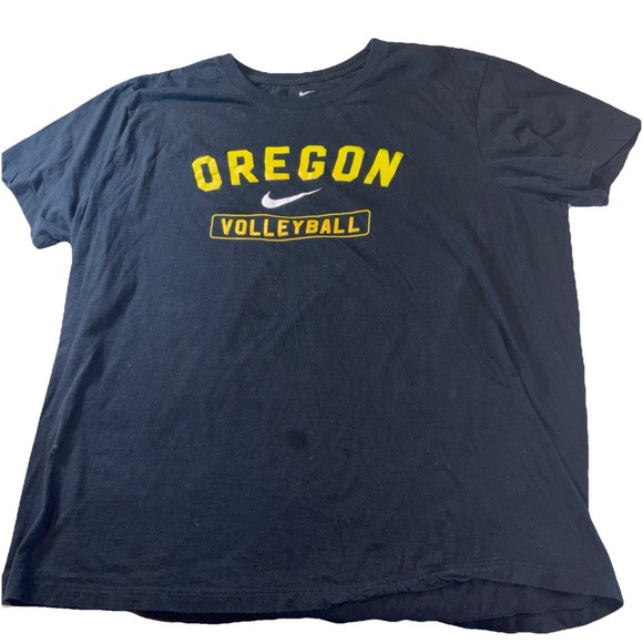 Oregon Ducks Volleyball Nike Dri-Fit Tee Shirt Men's 2XL Black - Picture 1 of 10
